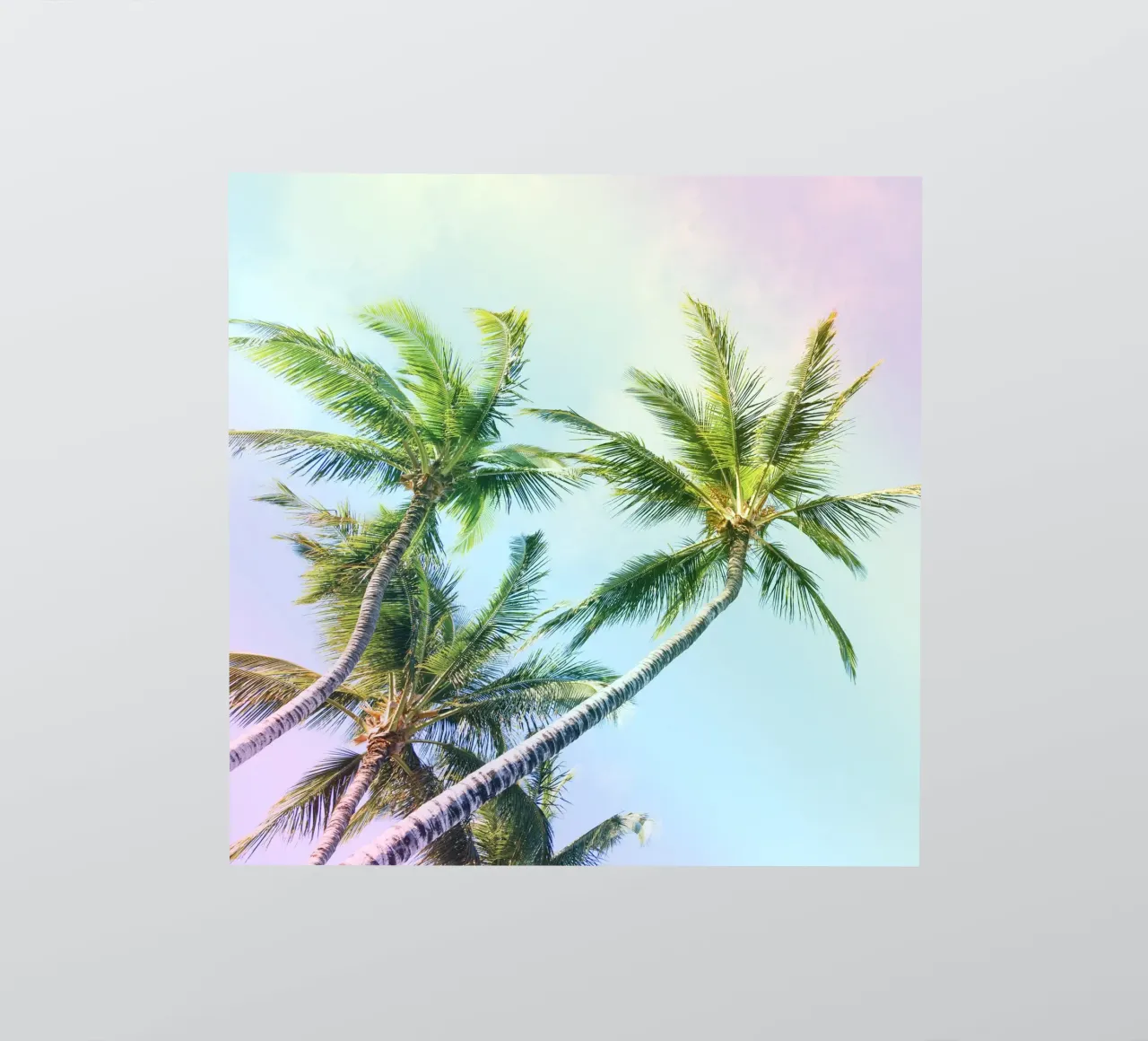 Relaxing Palms Rainbow Colors Sticker von Stay Positive Design