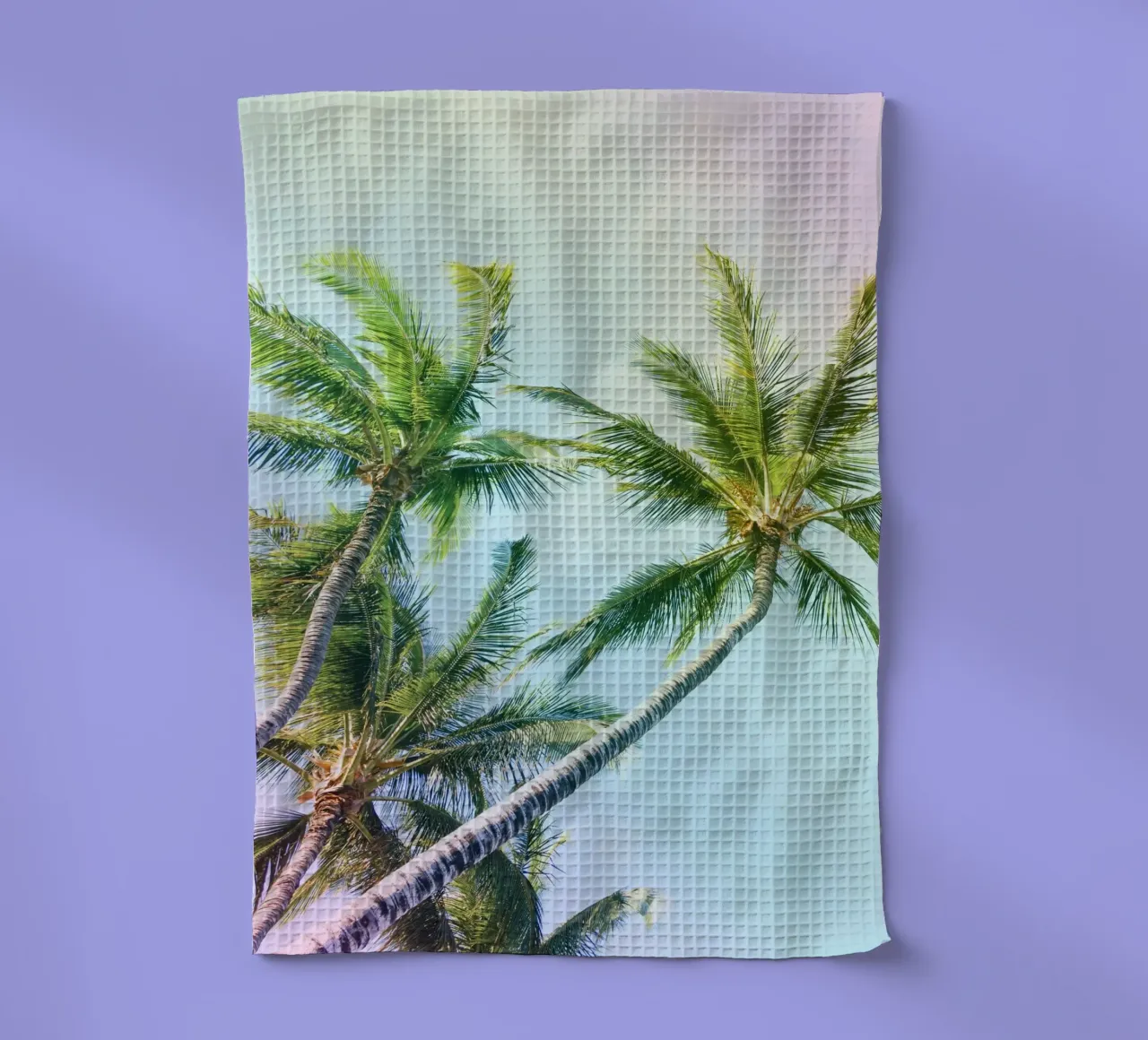 Relaxing Palms Rainbow Colors Geschirrtuch von Stay Positive Design