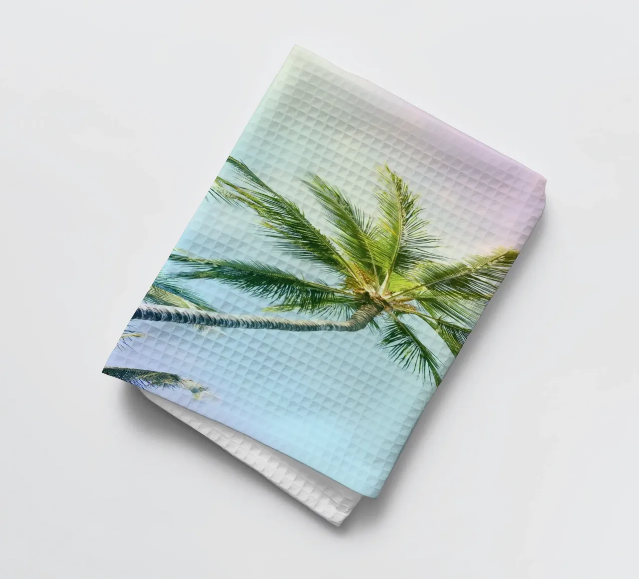 Relaxing Palms Rainbow Colors Geschirrtuch von Stay Positive Design