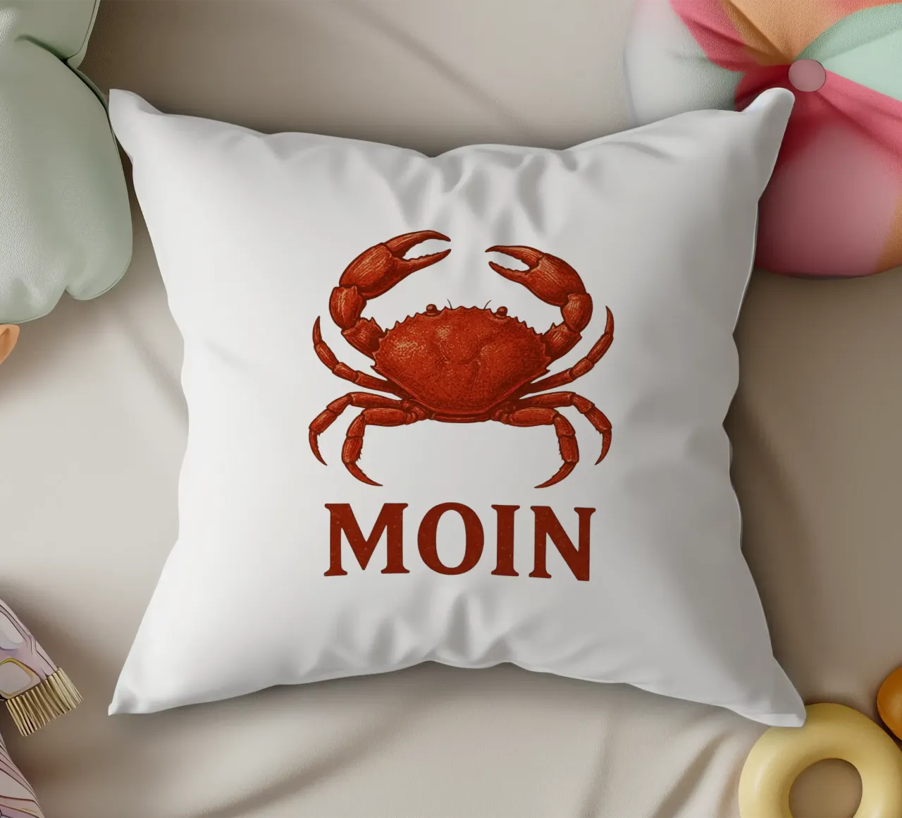 Moin Krabbe cuscino da Fies&Fein