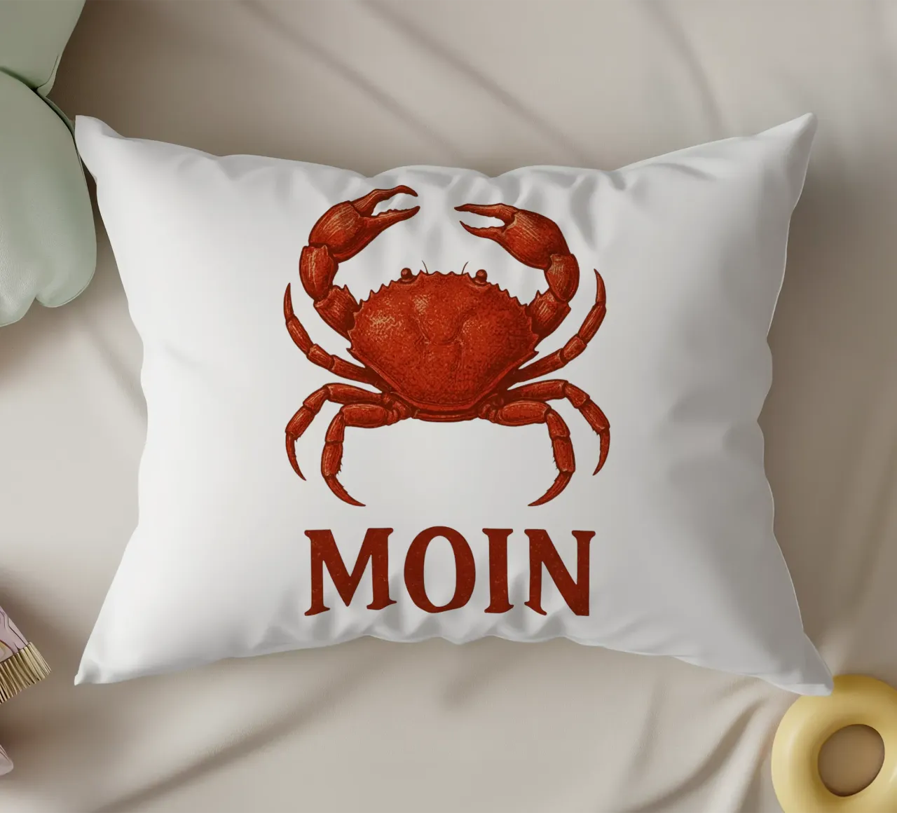 Moin Krabbe cuscino da Fies&Fein