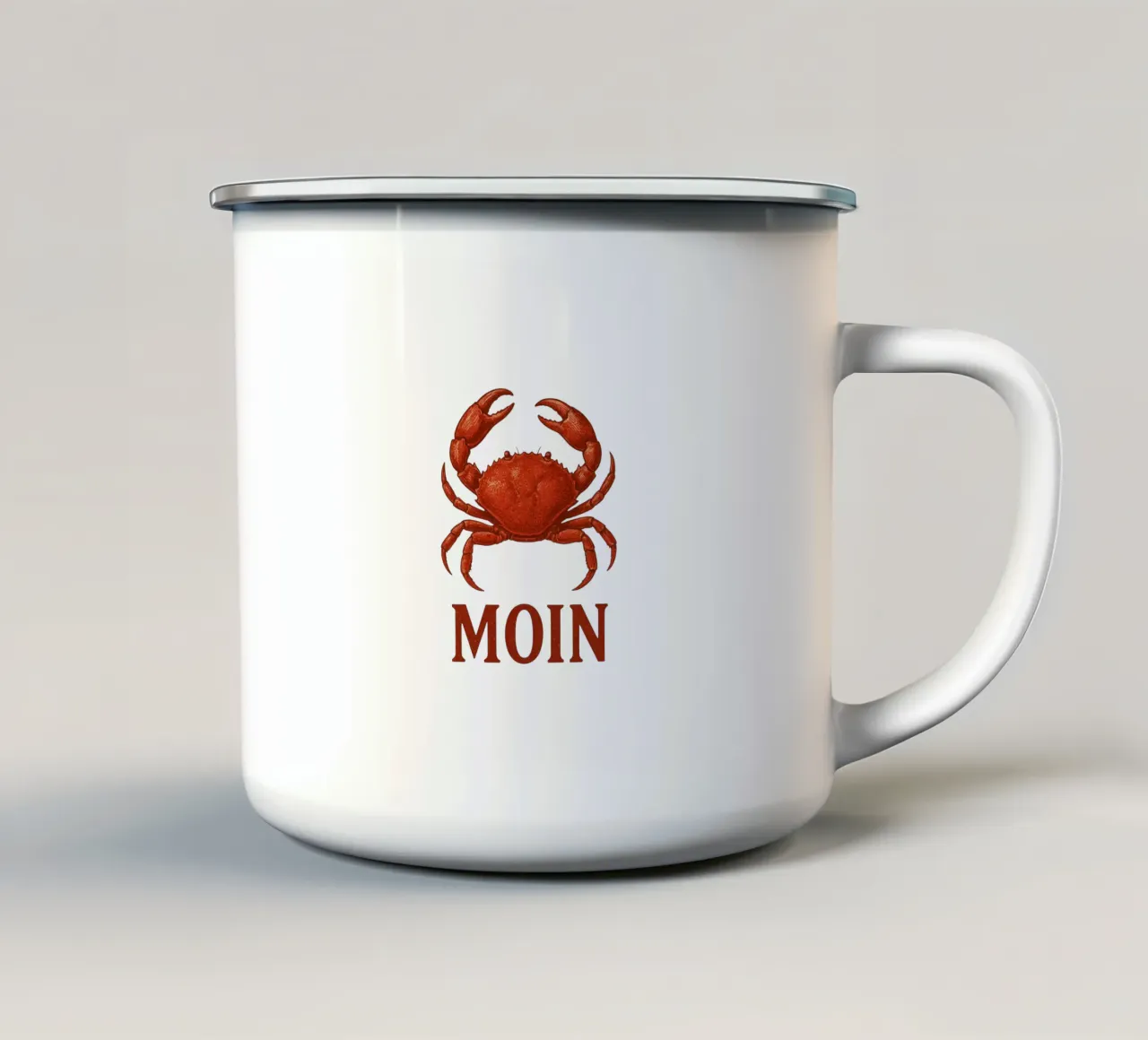 Moin Krabbe tazza in smalto da Fies&Fein