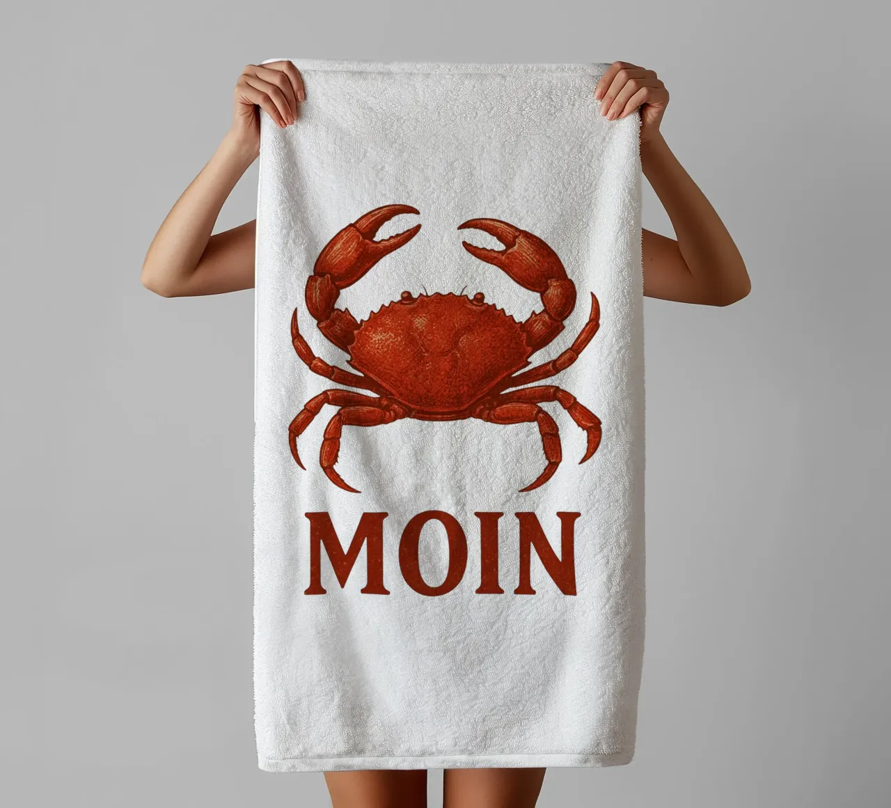 Moin Krabbe asciugamano da bagno da Fies&Fein