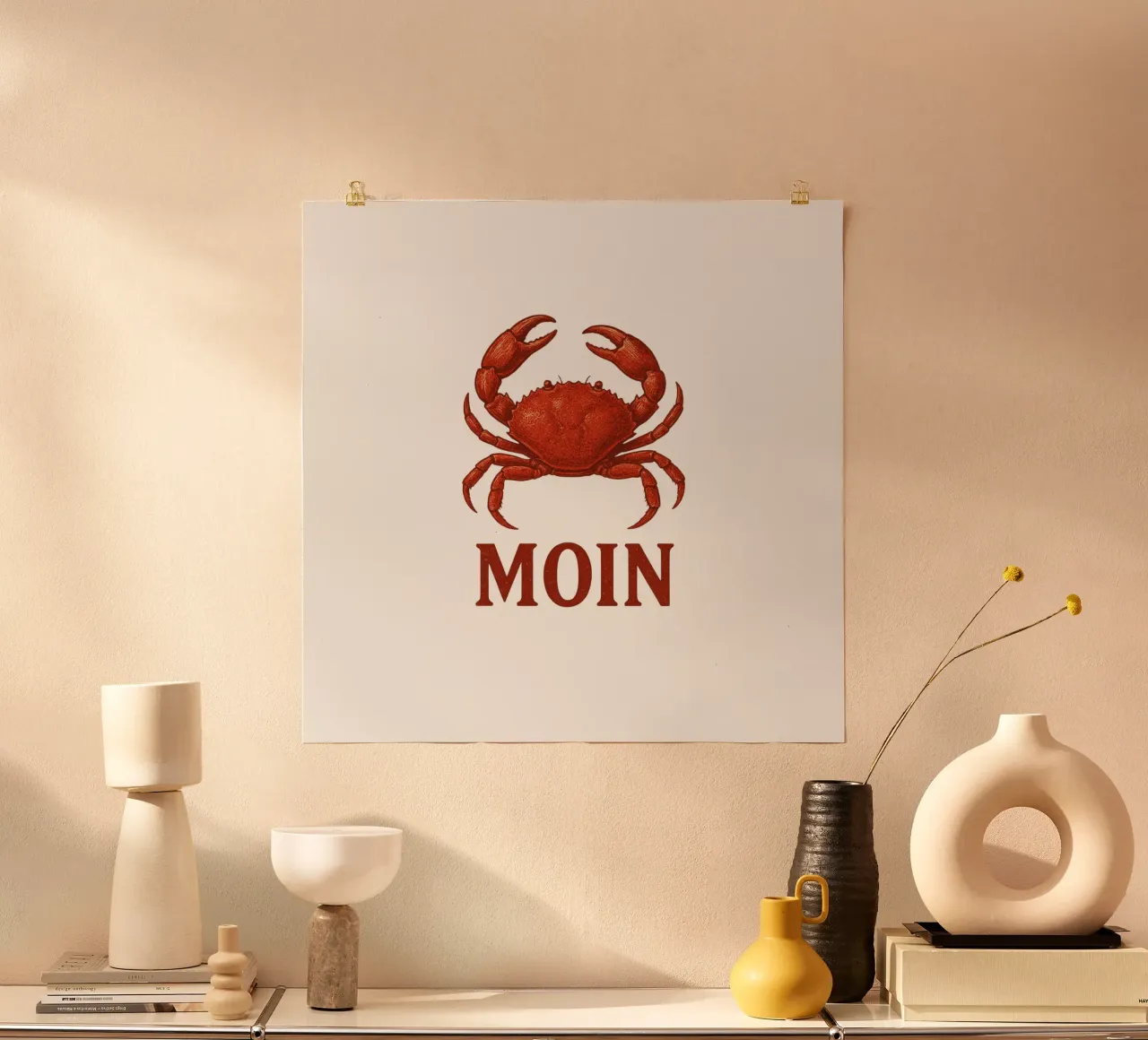 Moin Krabbe poster da Fies&Fein