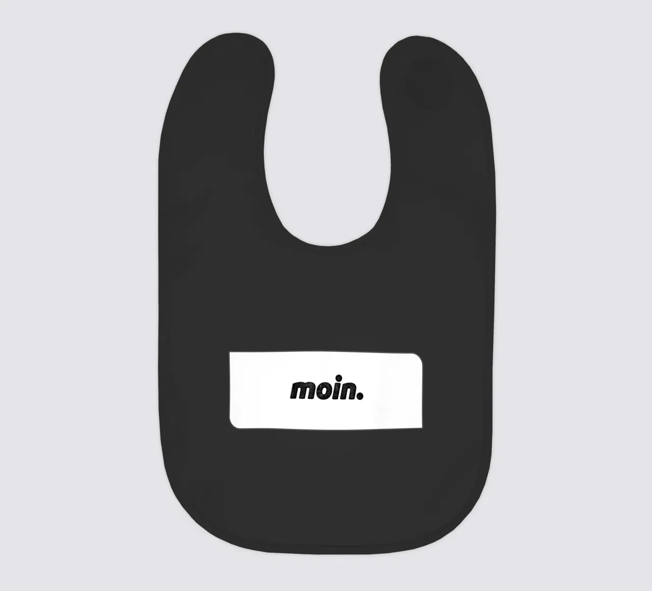 Moin baby slabbetje van Black Sign Artwork