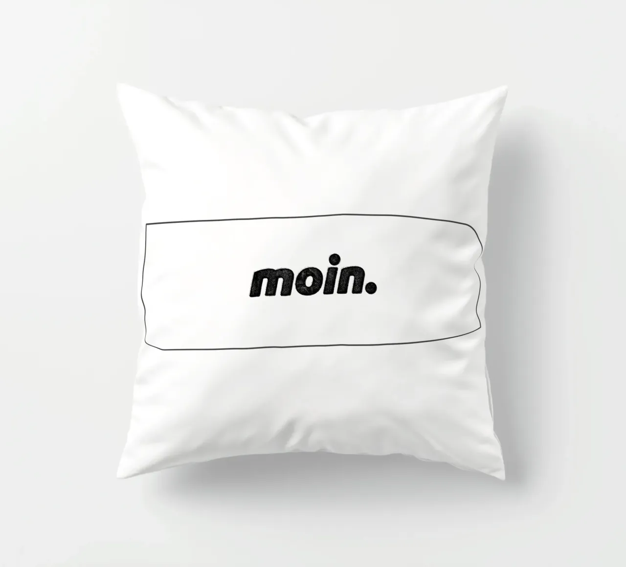 Moin cuscino da Black Sign Artwork