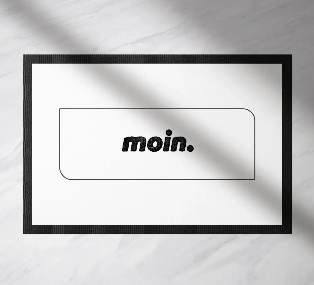 Moin deurmat van Black Sign Artwork