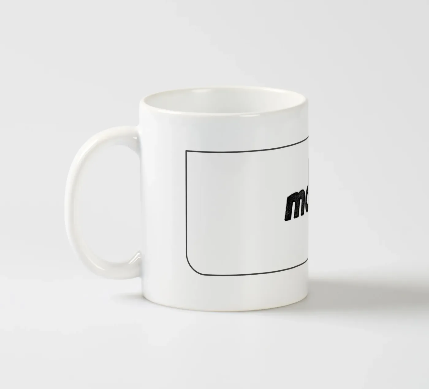 Moin ceramic mug by Black Sign Artwork