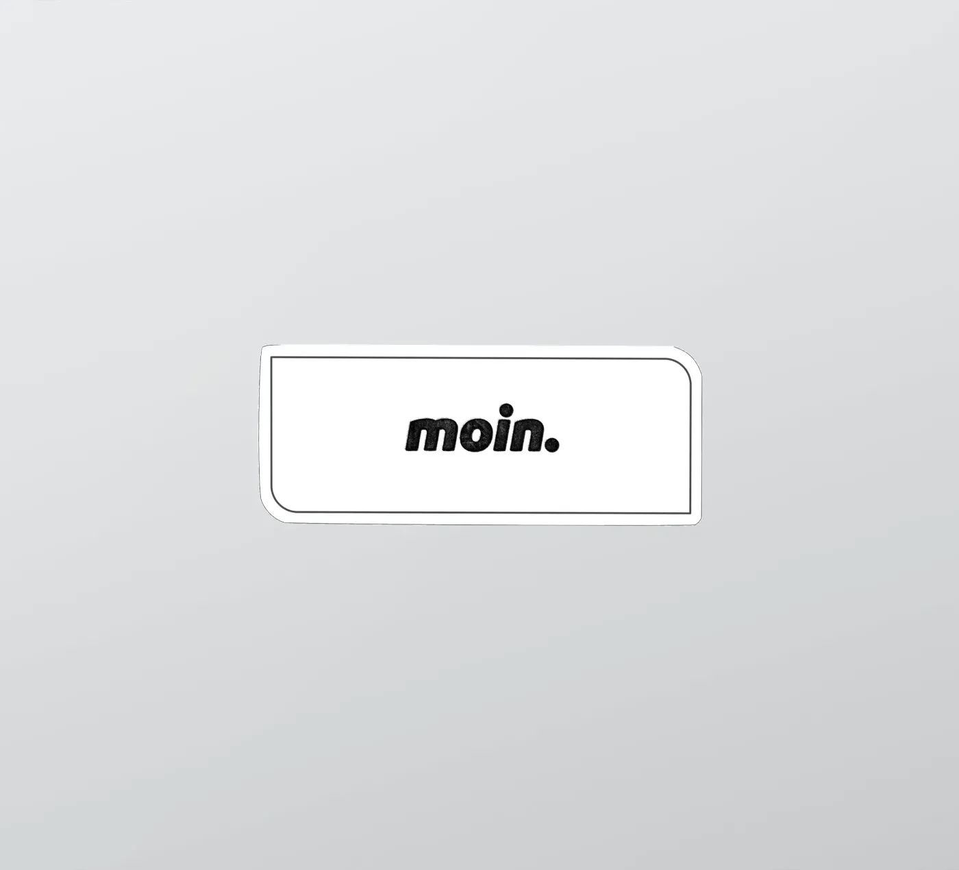 Moin sticker van Black Sign Artwork