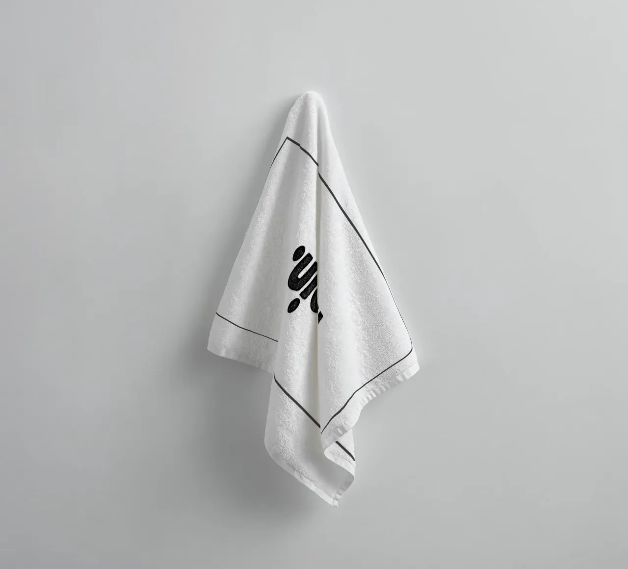 Moin asciugamano da bagno da Black Sign Artwork