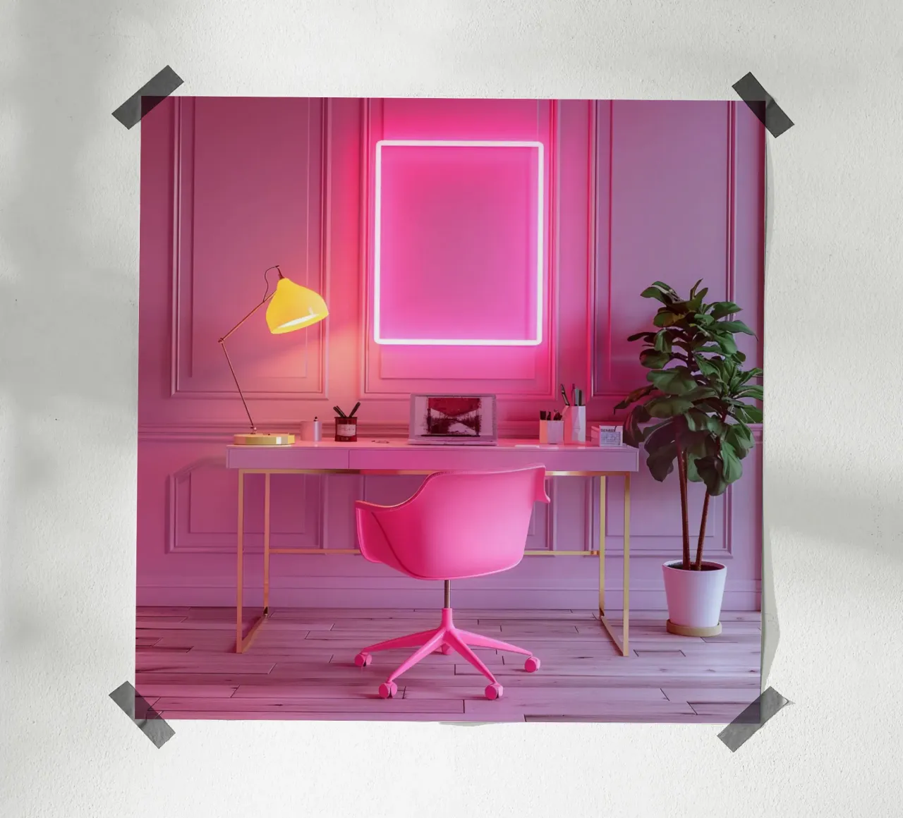 Fard e bolle di sapone poster con telaio in plastica da StillVibe Home