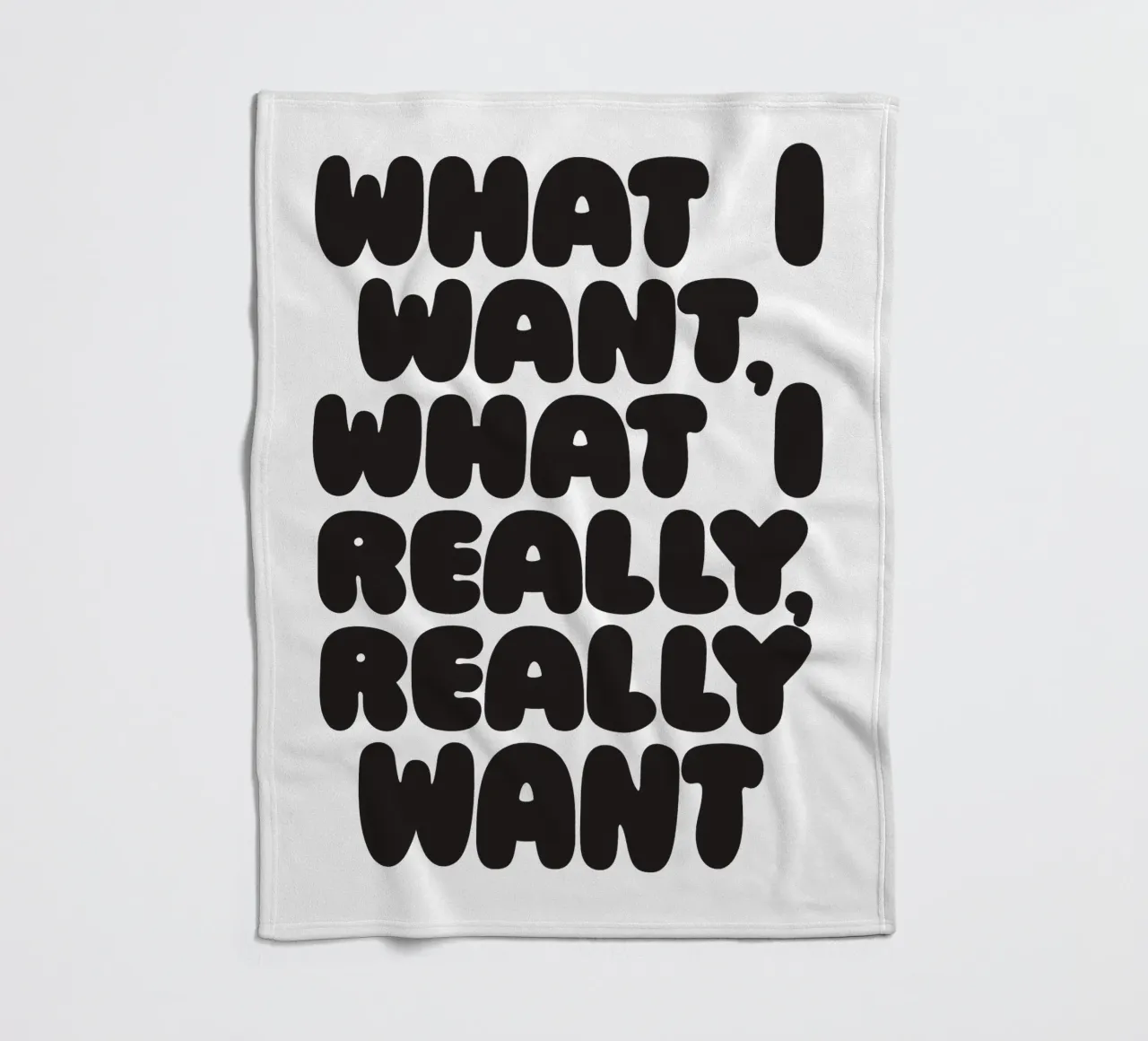 Wannabee II fleece blanket by Verplanungsagentur