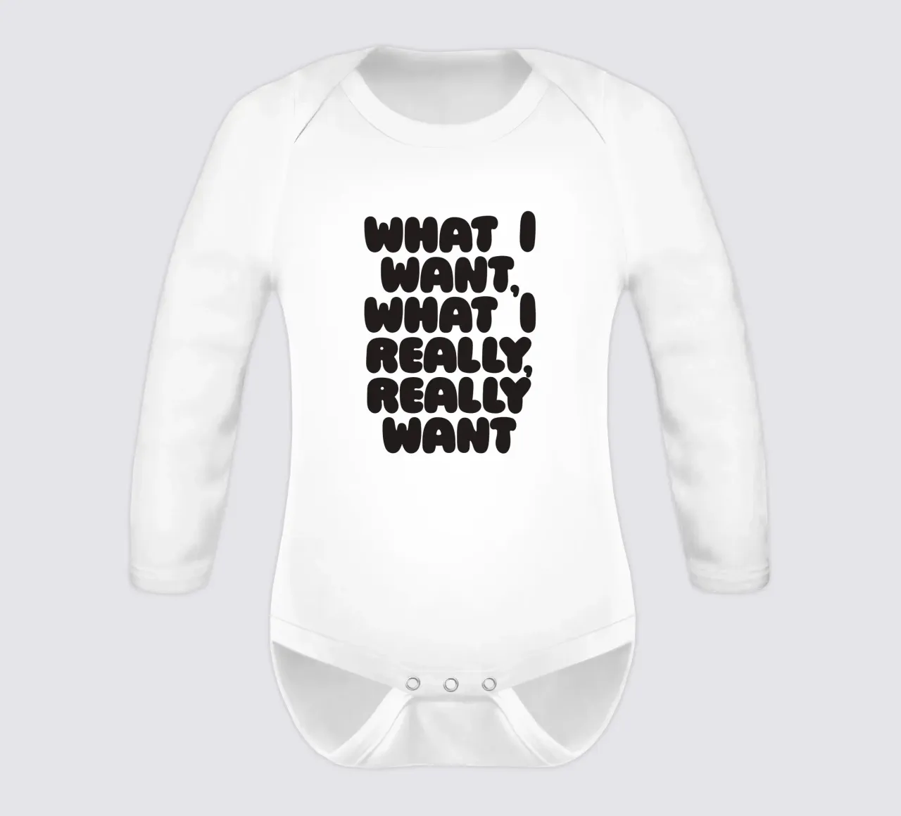 Wannabee II Langarm Babybody von Verplanungsagentur