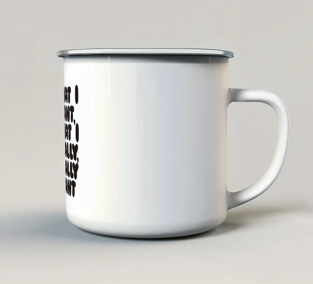 Wannabee II tazza in smalto da Verplanungsagentur