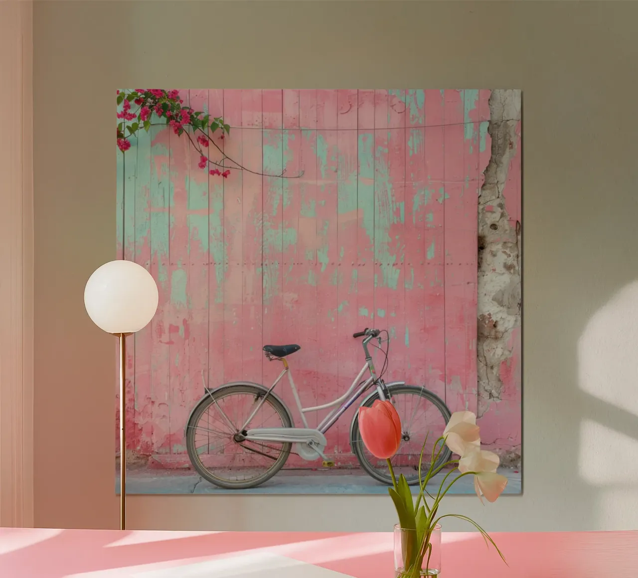 Fard e bolle di sapone poster con telaio in legno da StillVibe Home