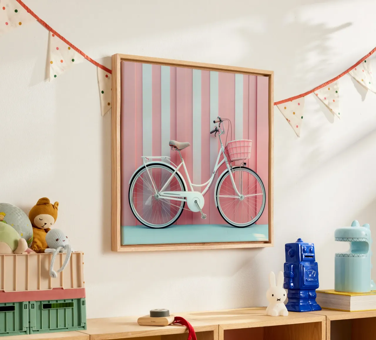 Blush & Bubbels canvas met Baklijst van StillVibe Home