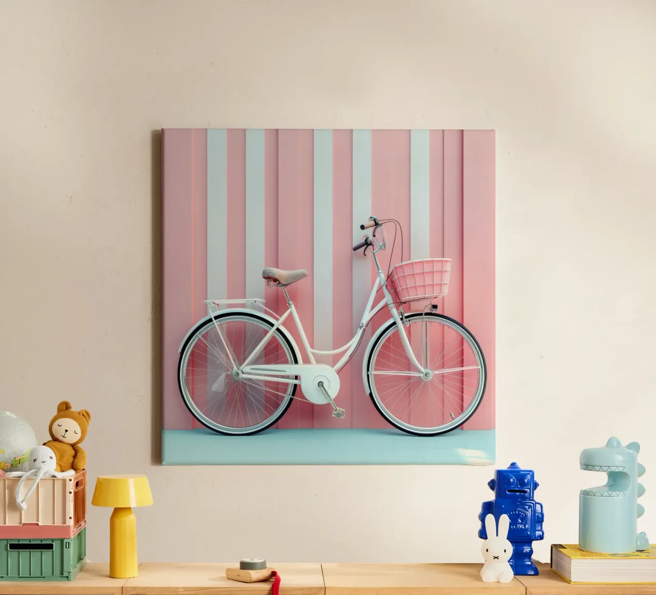 Blush & Bubbels canvas met Baklijst van StillVibe Home
