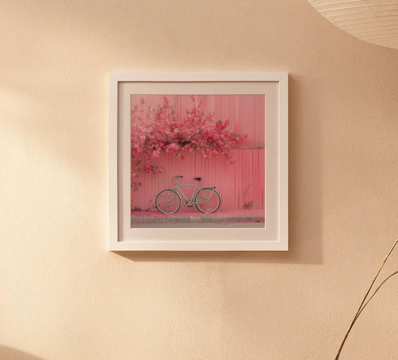 Fard e bolle di sapone poster con telaio in legno da StillVibe Home