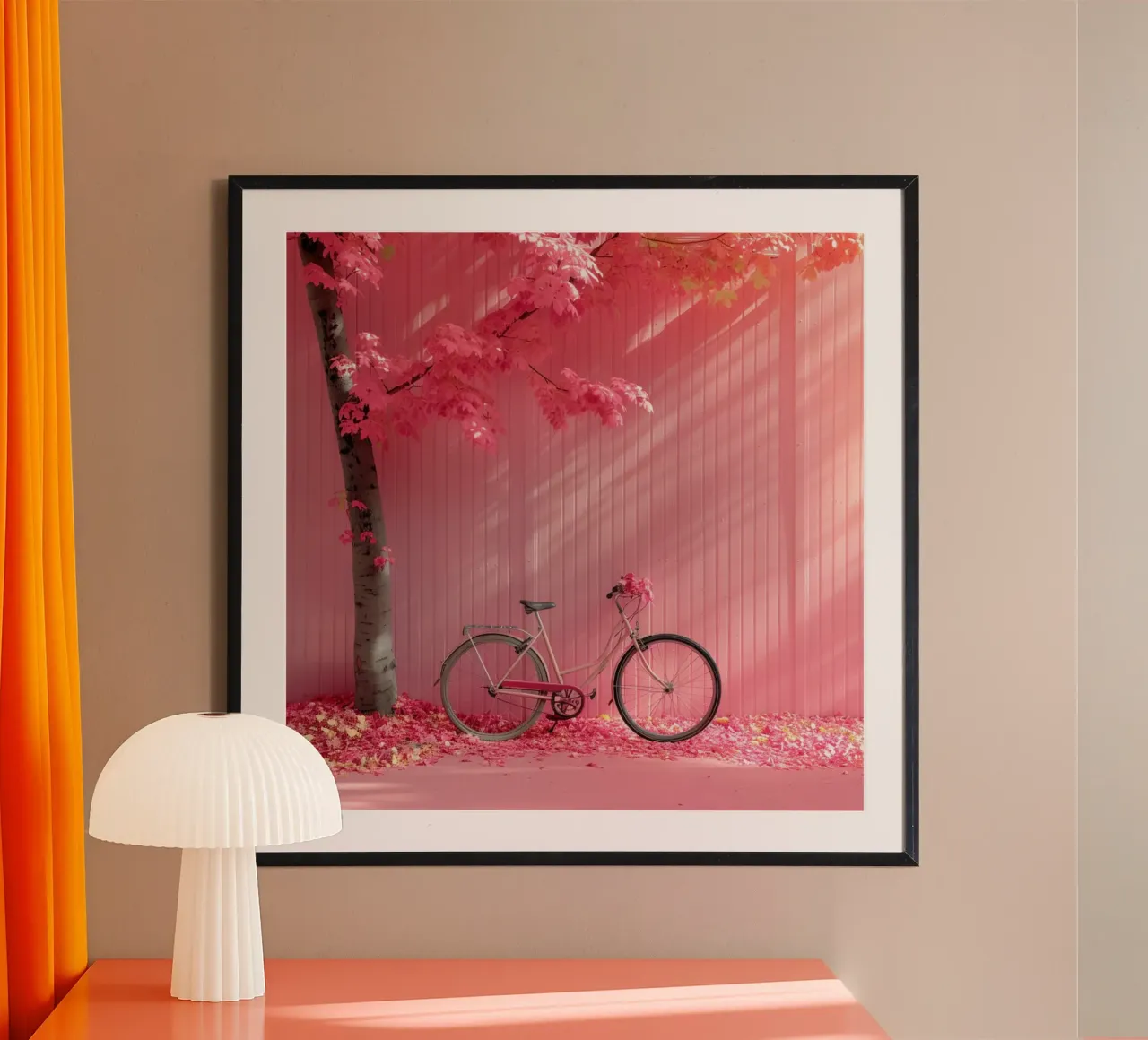 Fard e bolle di sapone poster con telaio in legno da StillVibe Home