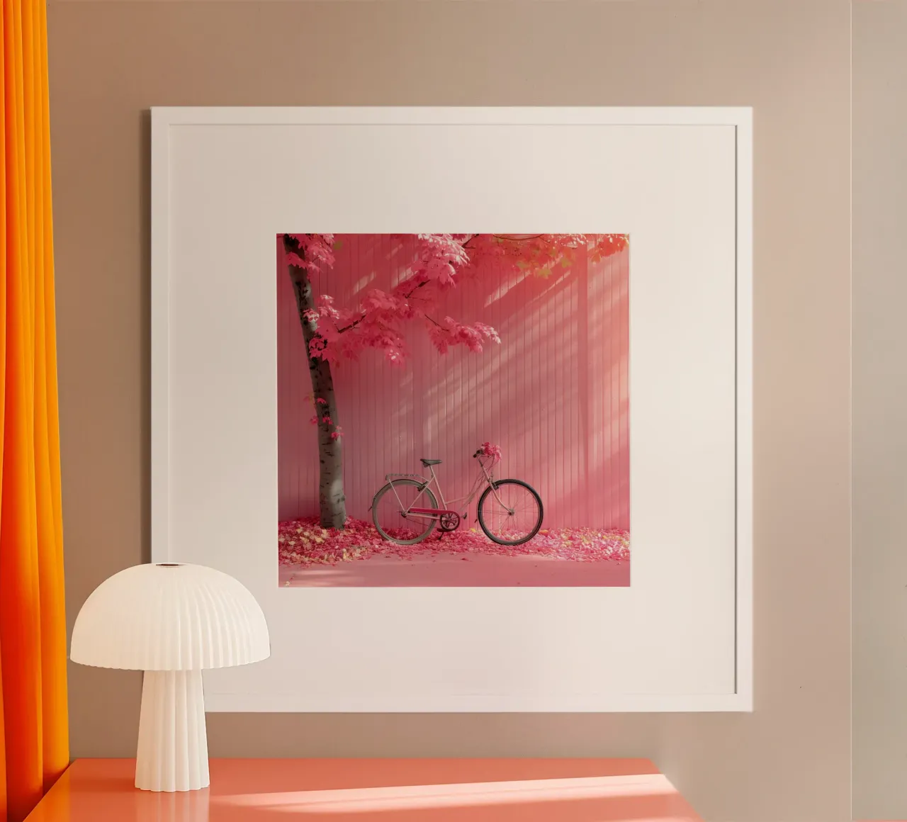 Fard e bolle di sapone poster con telaio in legno da StillVibe Home