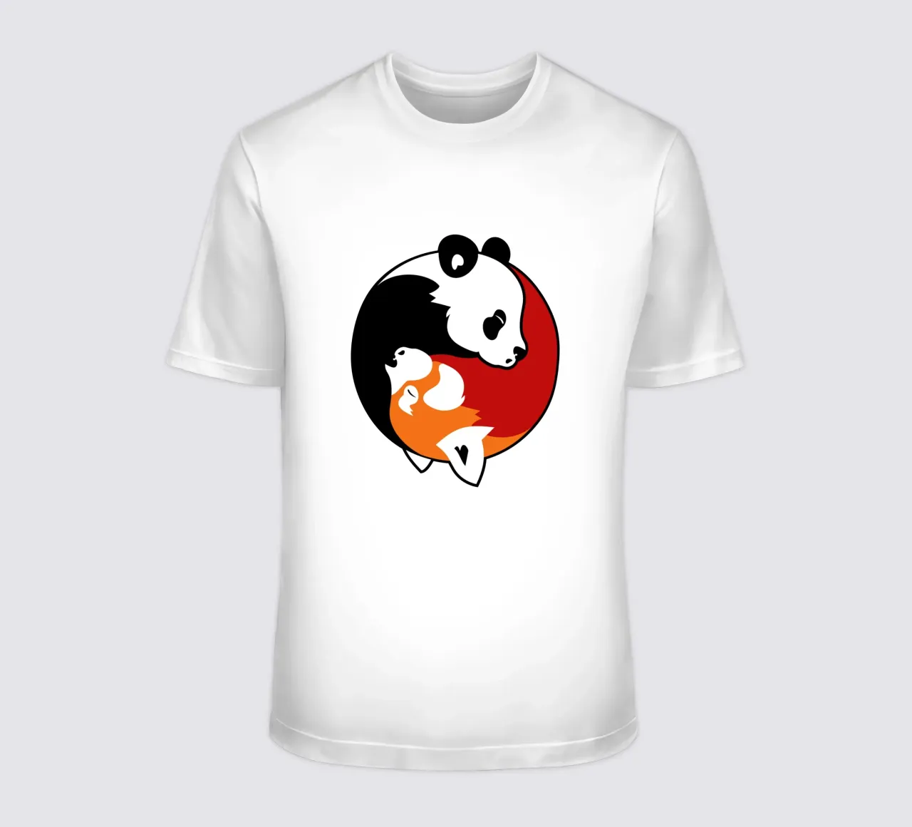 Pandas Yin Yang camiseta de Mariel Toigo