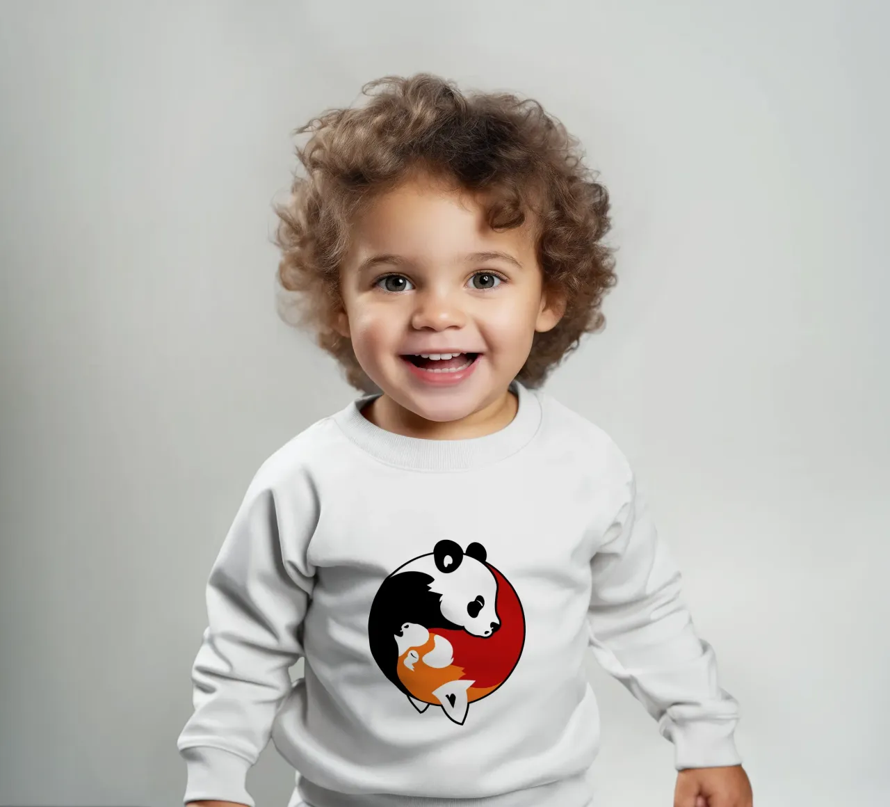 Pandas Yin Yang sudadera de bebé de Mariel Toigo