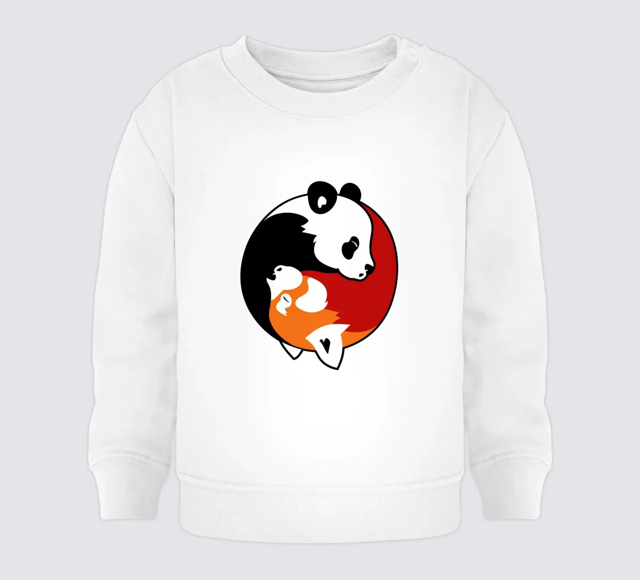 Pandas Yin Yang sudadera de bebé de Mariel Toigo
