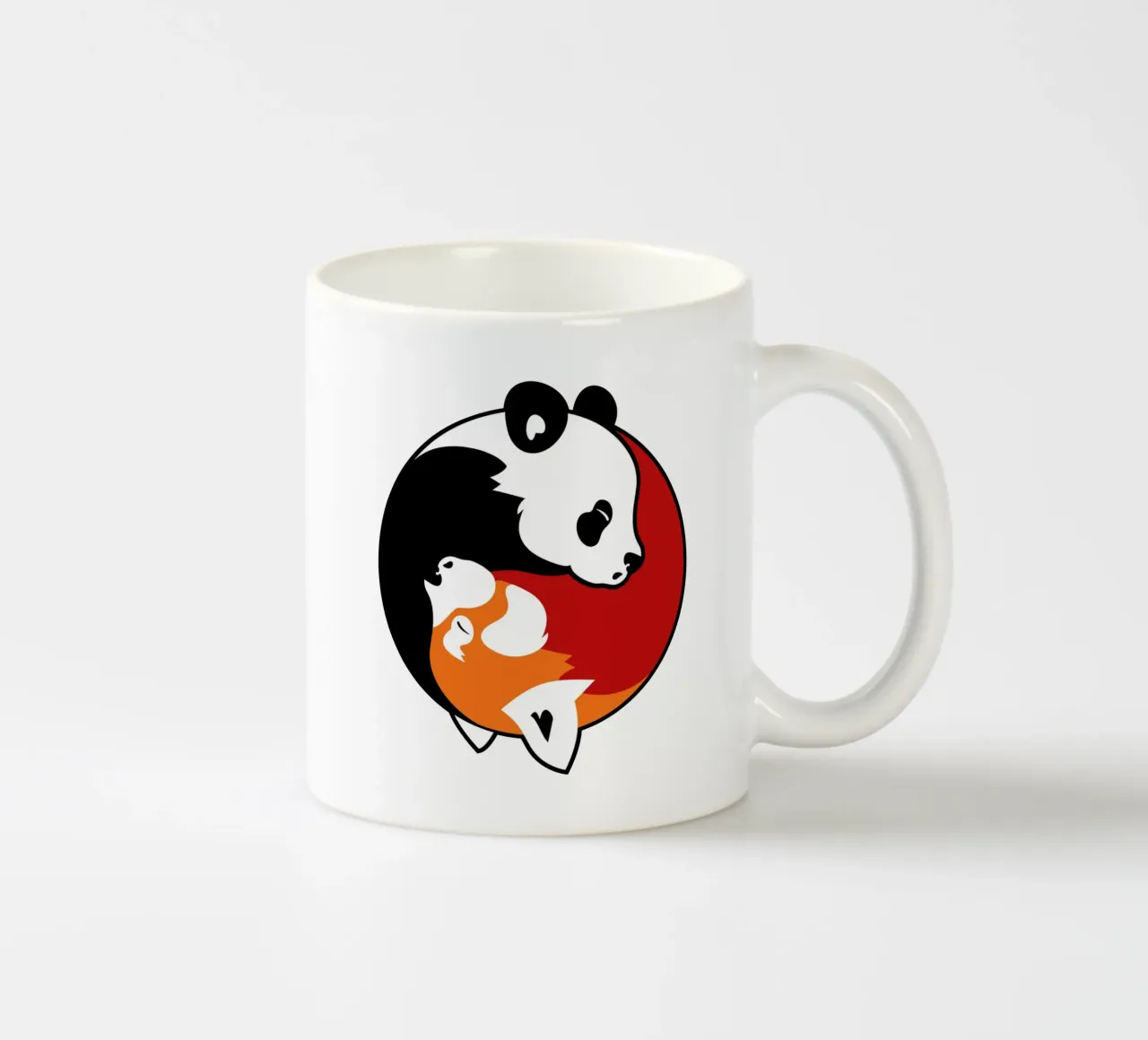 Panda Yin Yang tazza in ceramica da Mariel Toigo