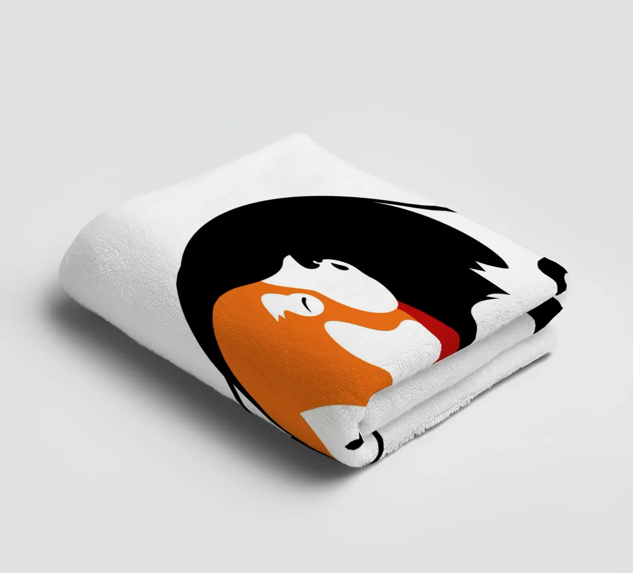 Yin Yang Pandas towel by Mariel Toigo
