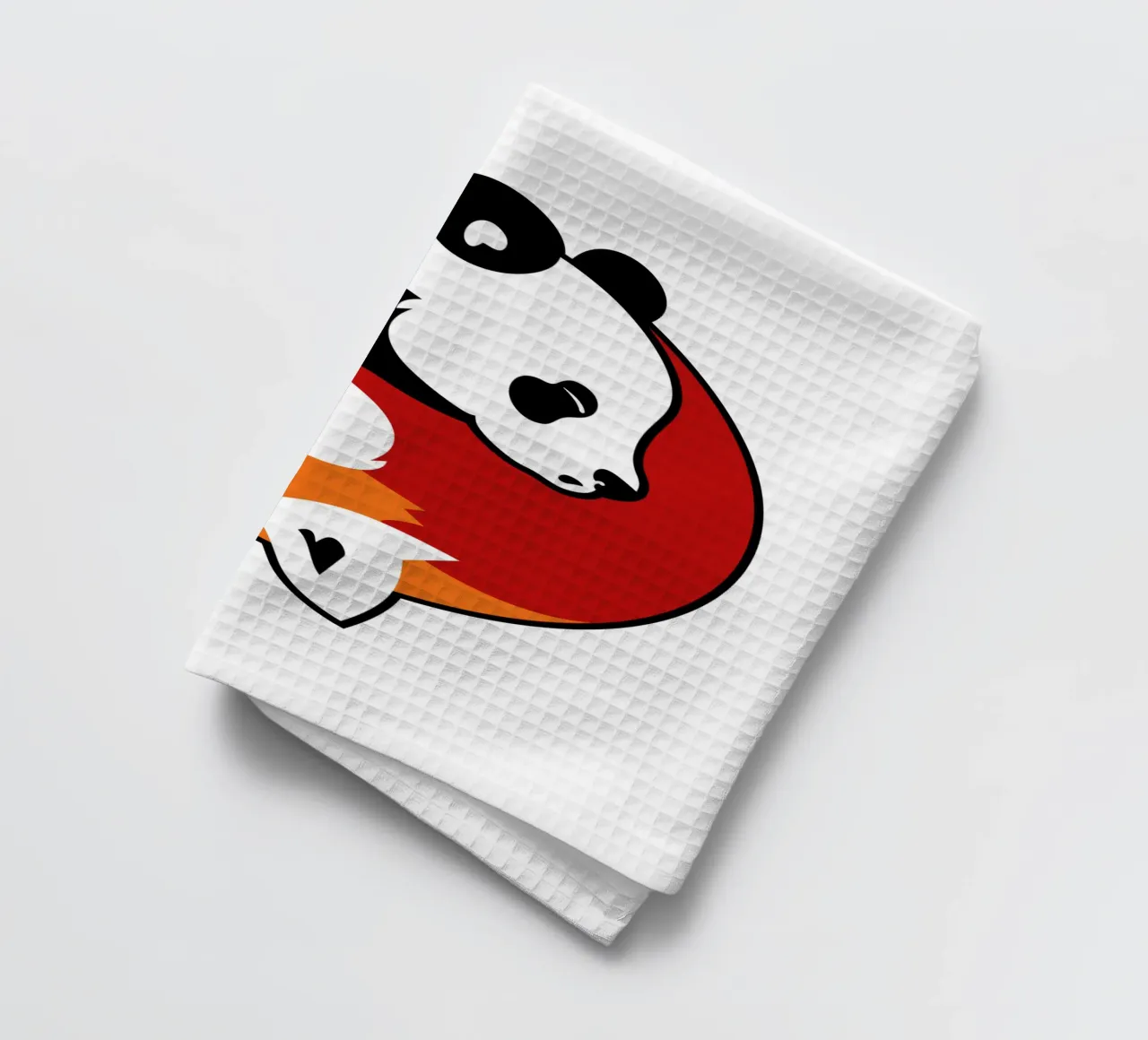 Pandas Yin Yang torchon de Mariel Toigo