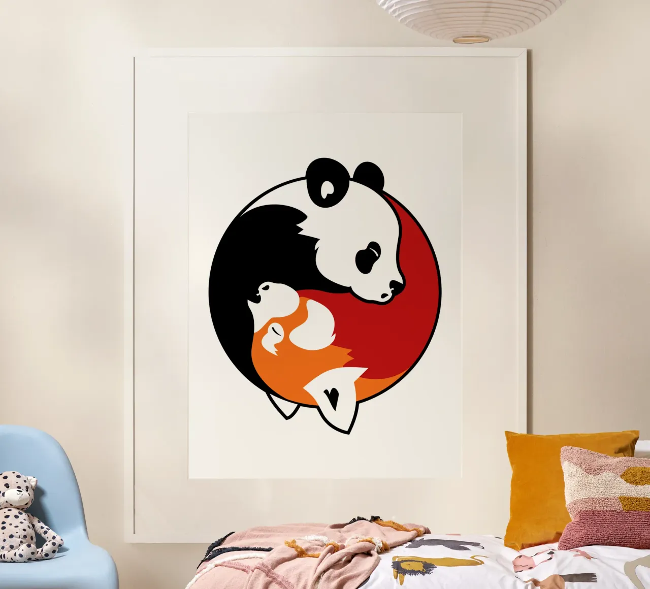 Panda Yin Yang poster da Mariel Toigo