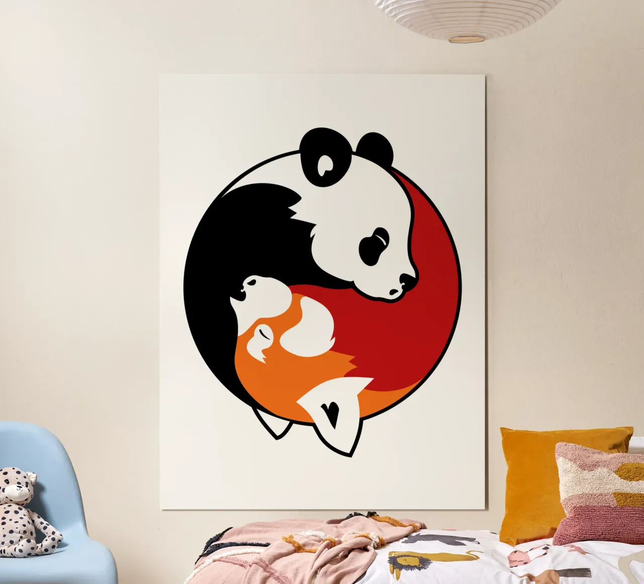 Panda Yin Yang poster da Mariel Toigo