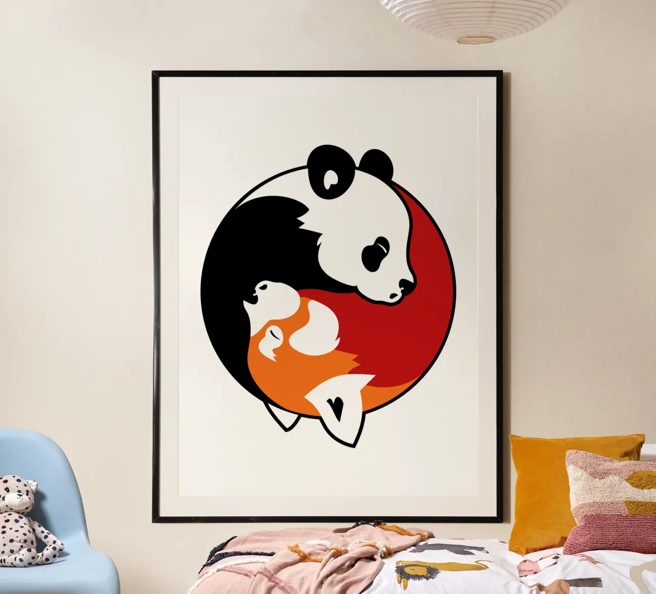 Panda Yin Yang poster da Mariel Toigo