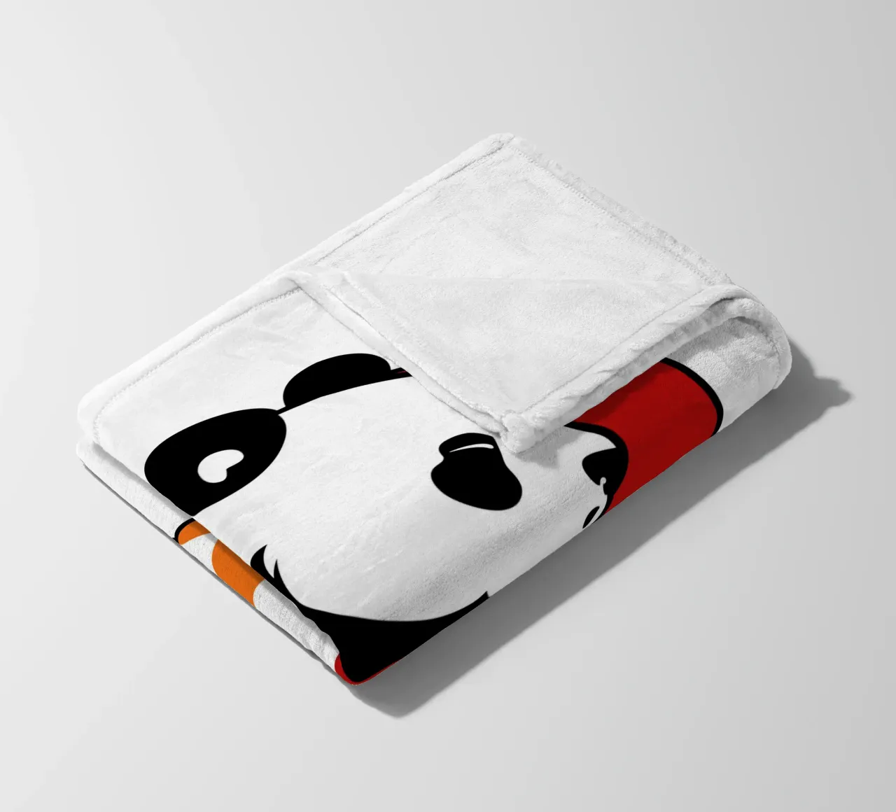 Yin-Yang-Pandas Fleecedecke von Mariel Toigo