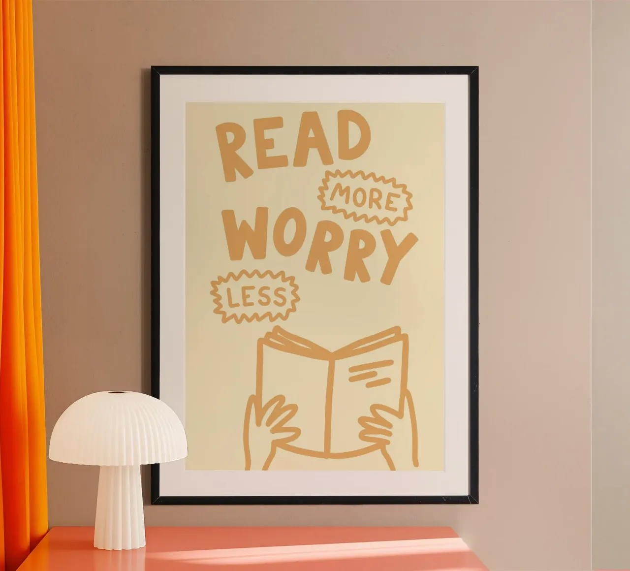 "Leggere di più preoccuparsi di meno - Poster minimalista per topi di biblioteca poster da vintagepod