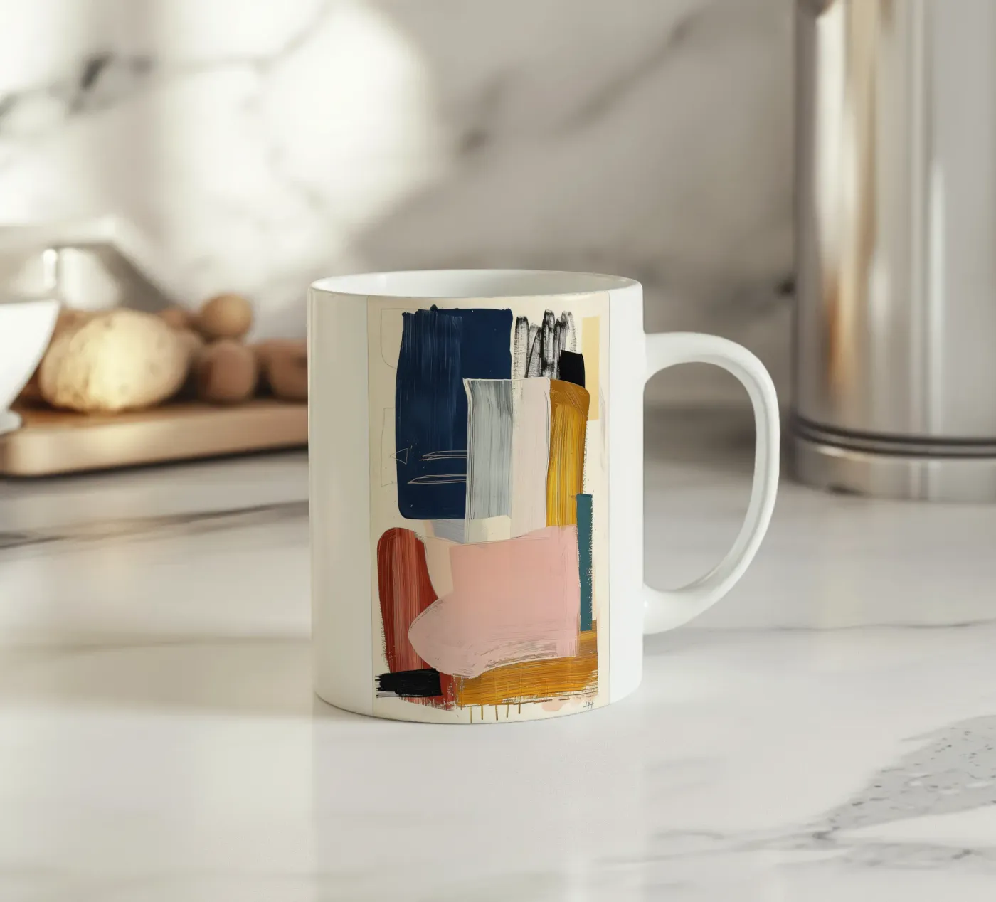 Strokes 2 ceramic mug by LeDieg