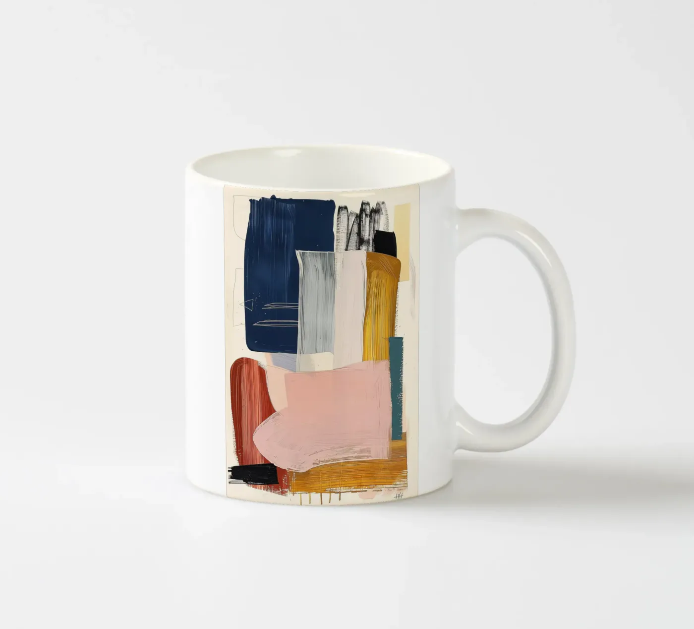 Strokes 2 ceramic mug by LeDieg