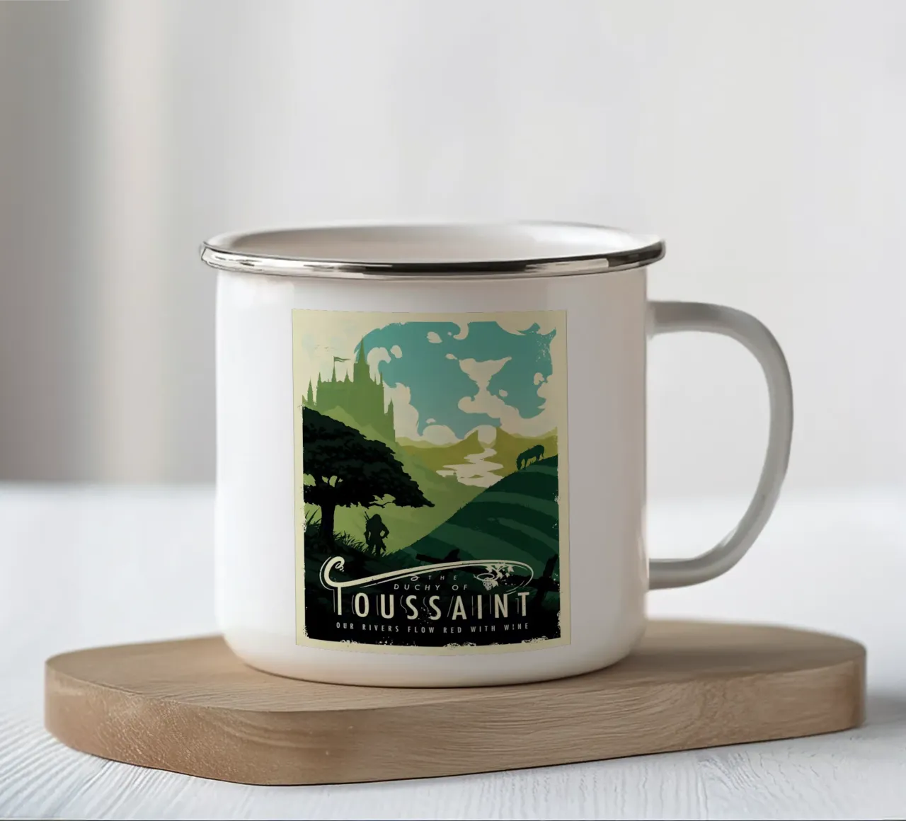 The Duchy Of Toussaint tazza in smalto da Robert Hoff