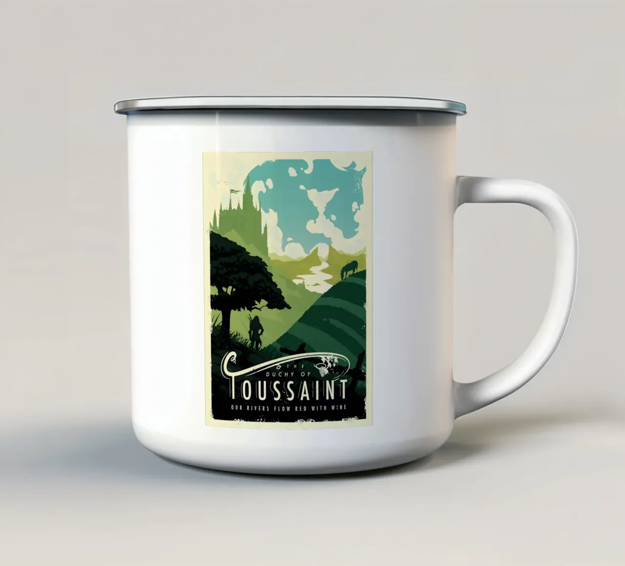 The Duchy Of Toussaint tazza in smalto da Robert Hoff