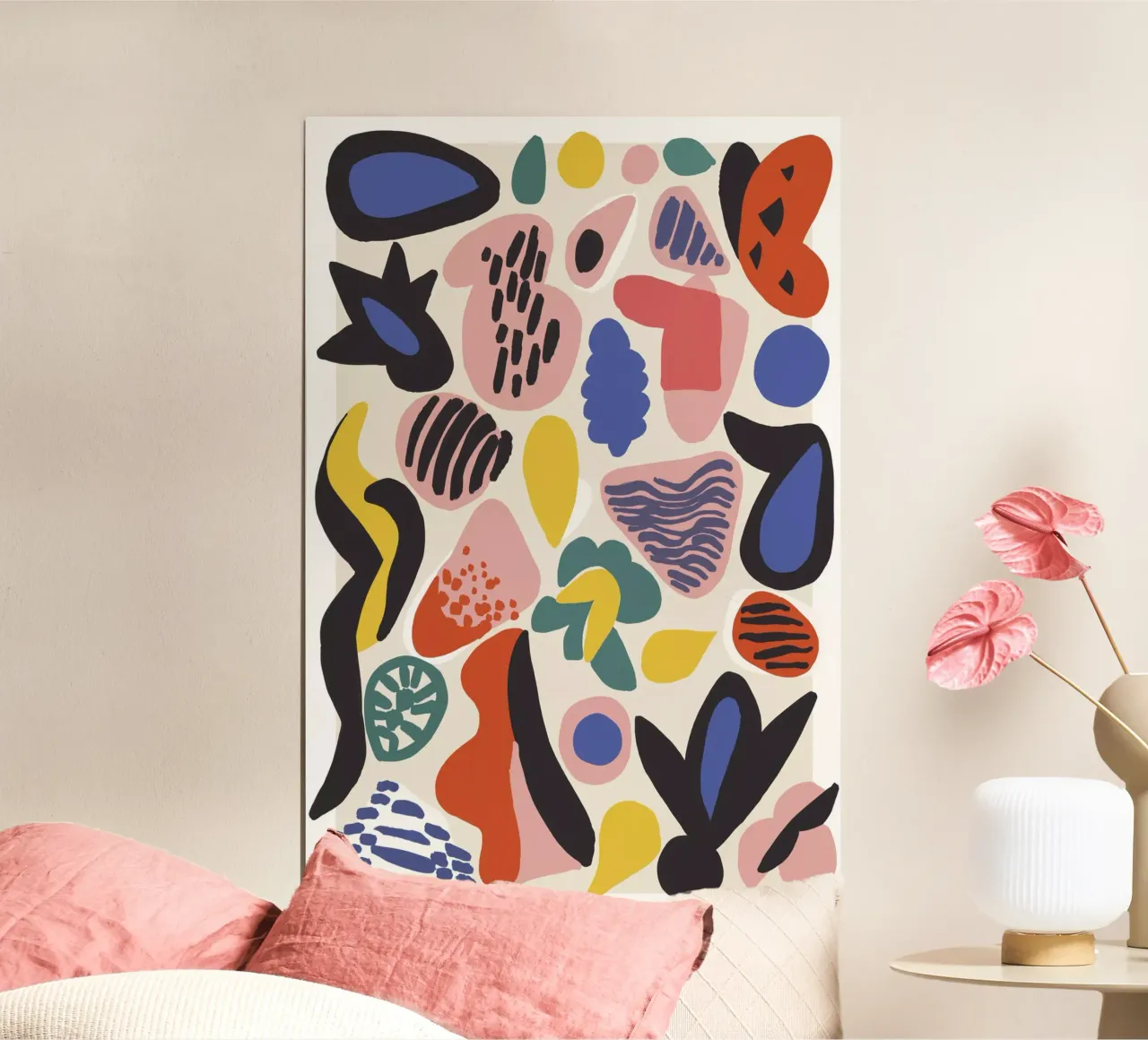 Summer Collection poster con telaio in alluminio da treechild