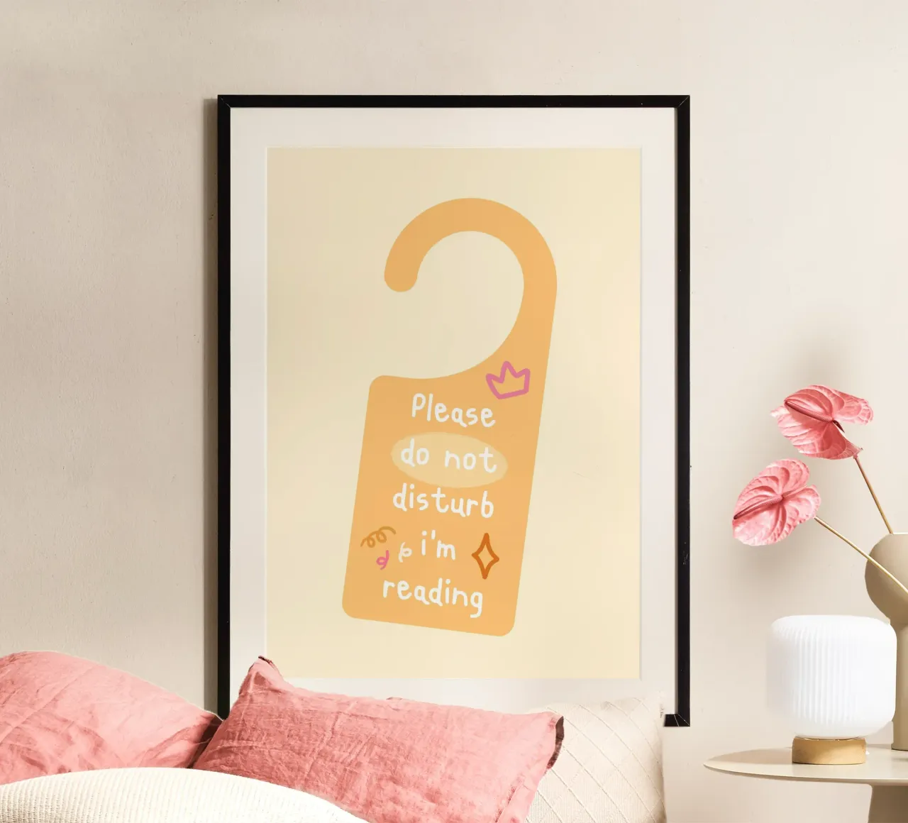 Impression d'accroche-porte "Please Do Not Disturb" (S'il vous plaît, ne dérangez pas) poster de vintagepod