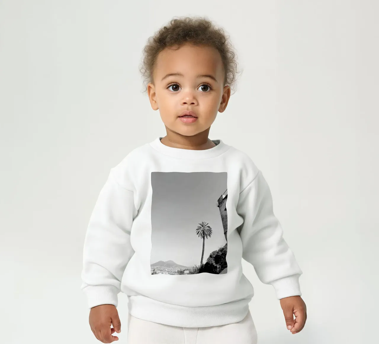 palmtree in napoli baby sweatshirt by Reiselust