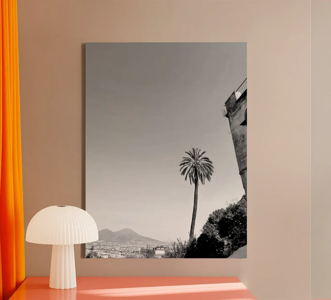 palmtree in napoli tela con Cornice a cassetta da Reiselust