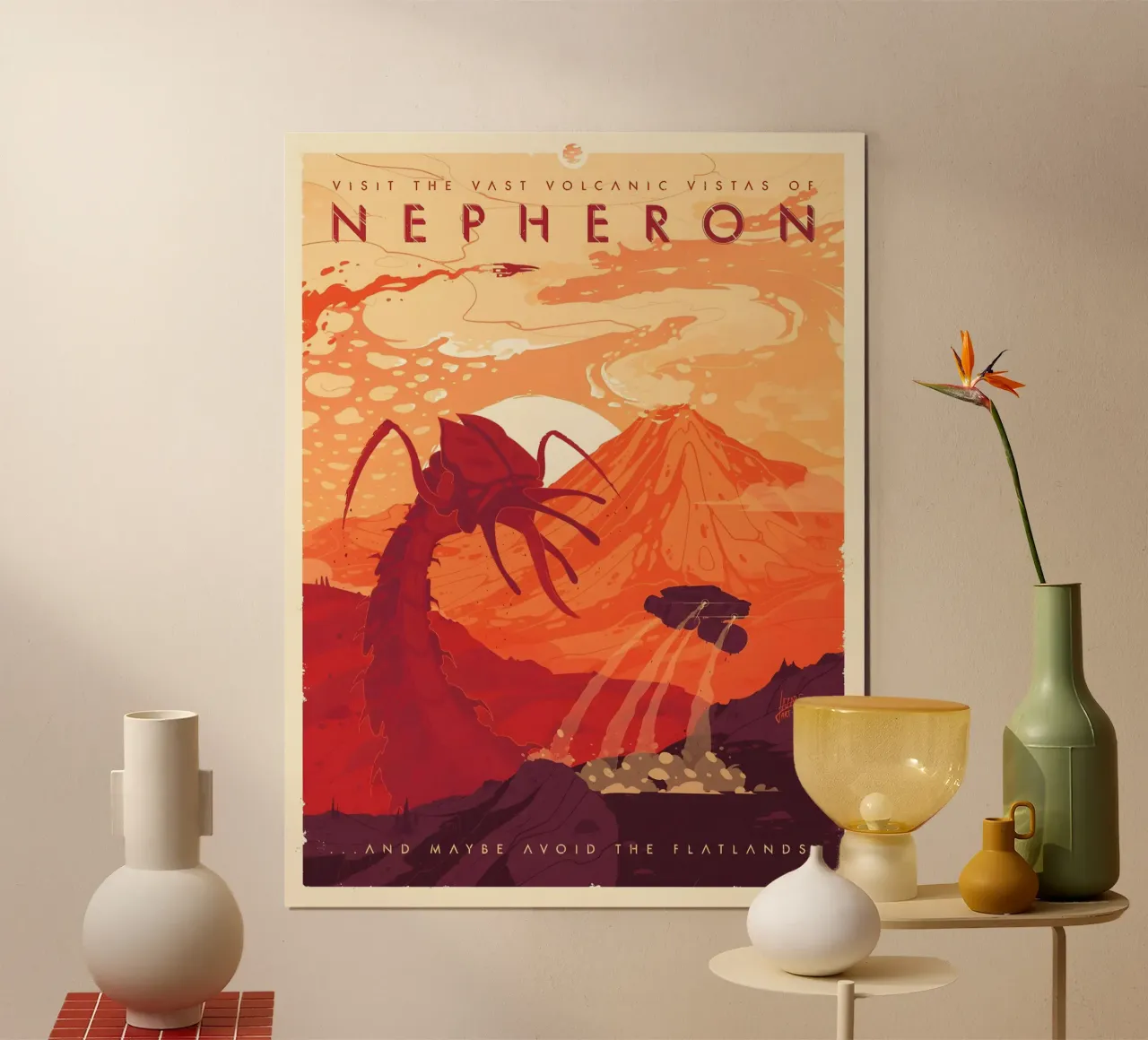 Visit Nepheron poster con telaio in plastica da Robert Hoff