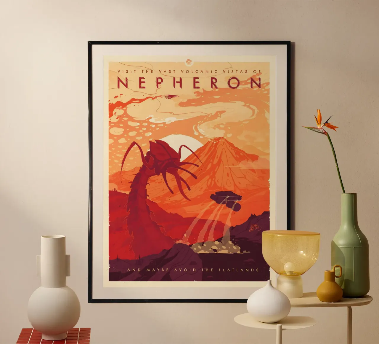 Visit Nepheron poster con telaio in plastica da Robert Hoff