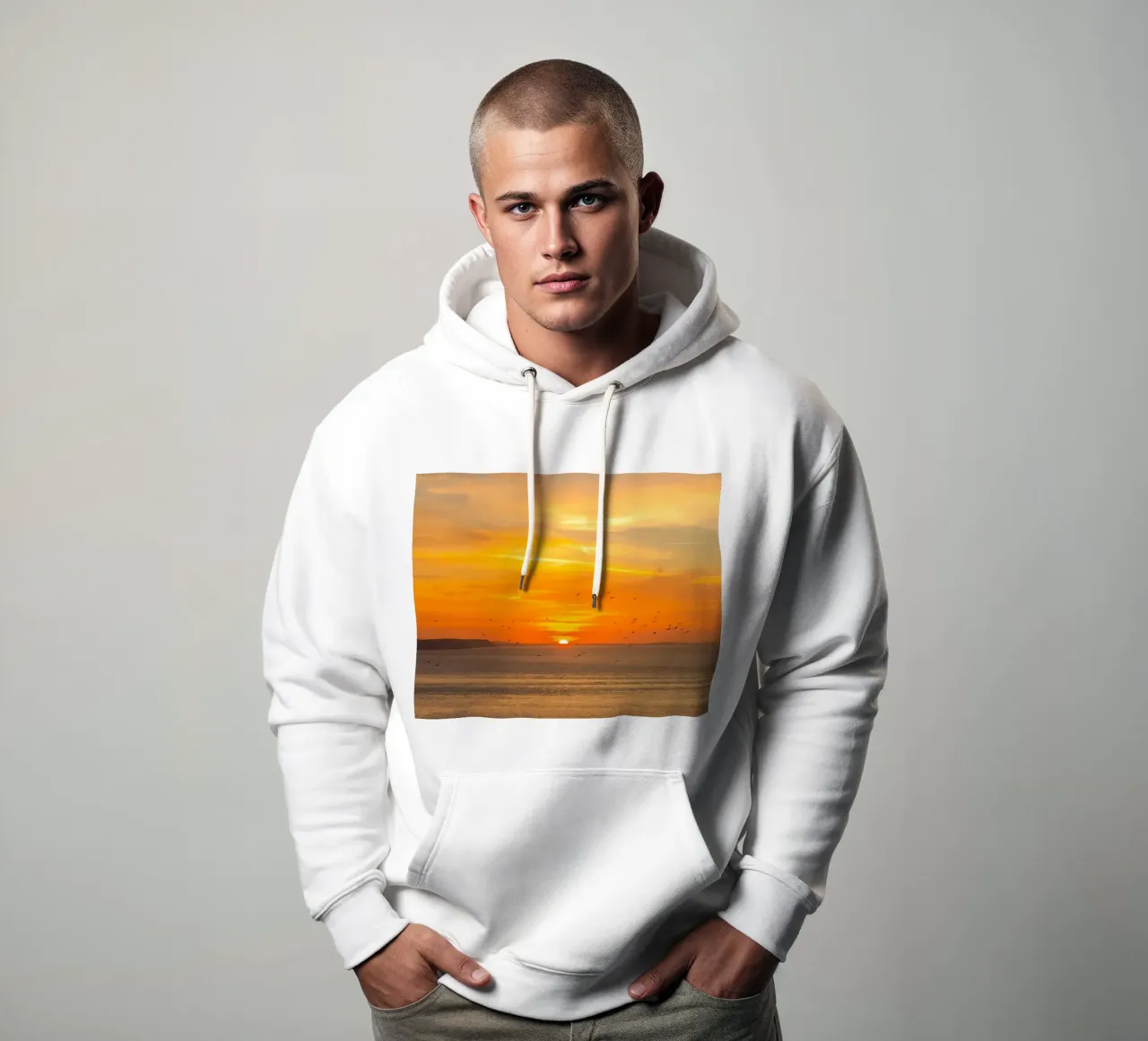 Sunset Coast felpa con cappuccio da Stay Positive Design