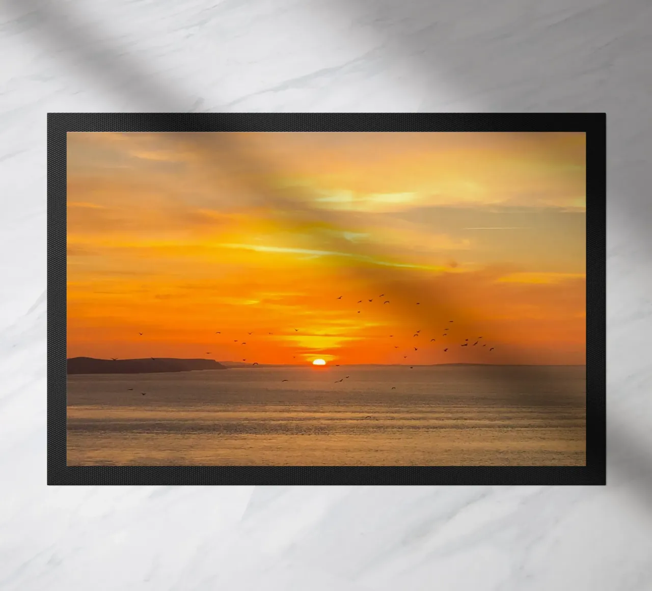 Sunset Coast doormat by Stay Positive Design