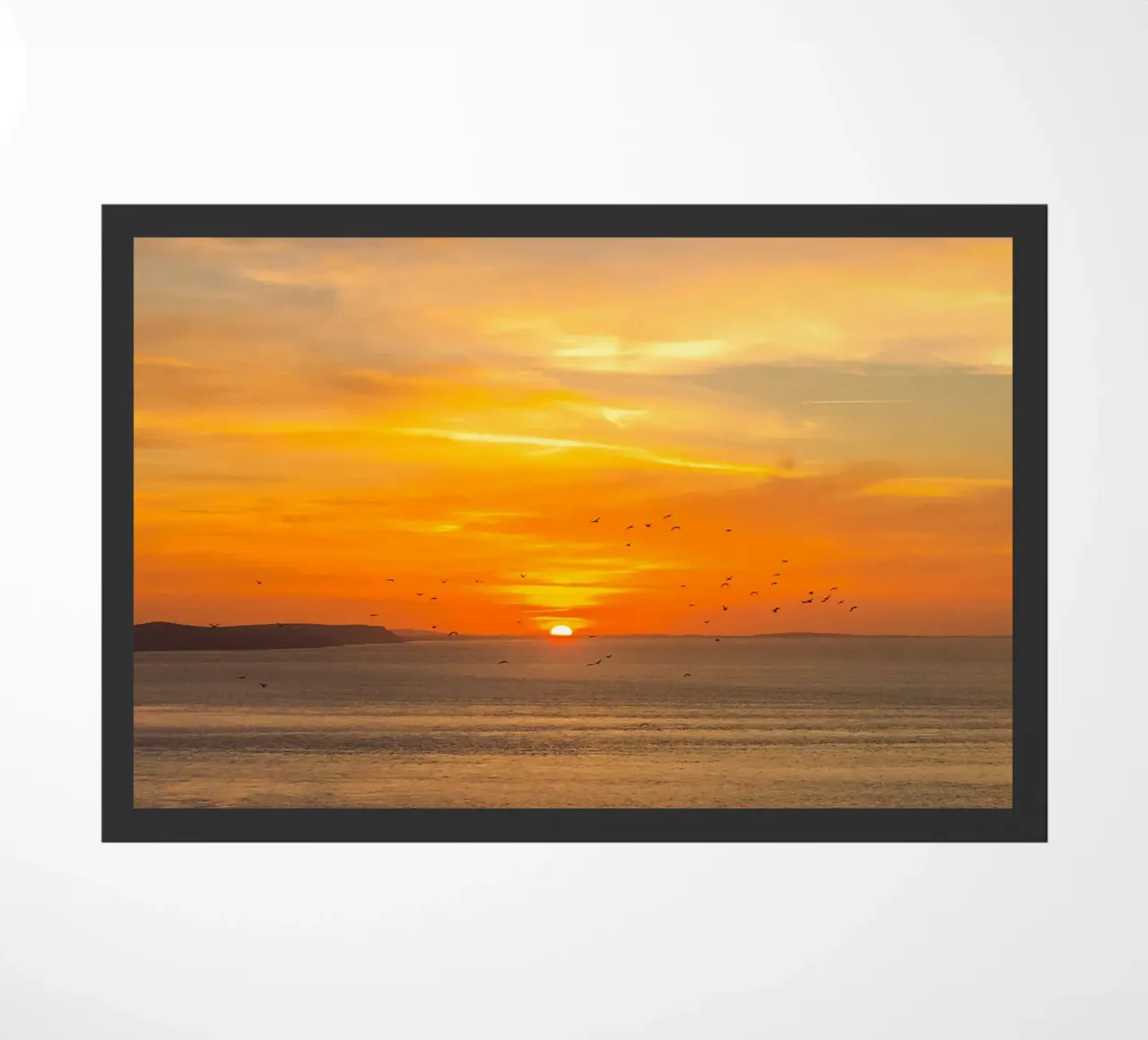 Sunset Coast doormat by Stay Positive Design