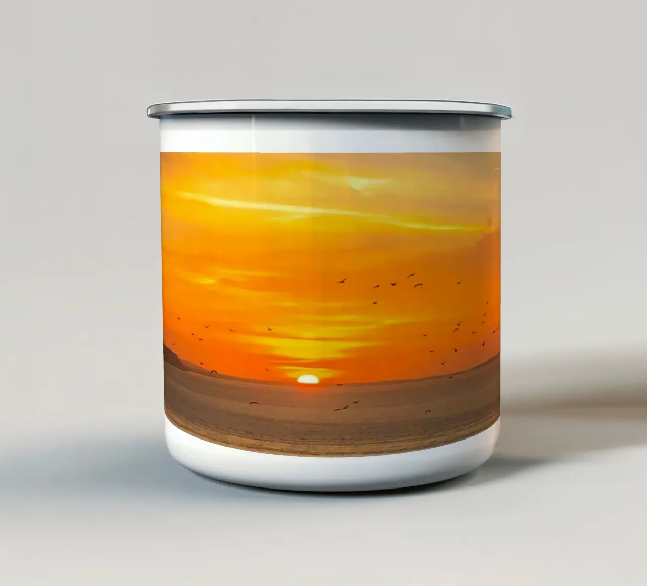 Sunset Coast tazza in smalto da Stay Positive Design