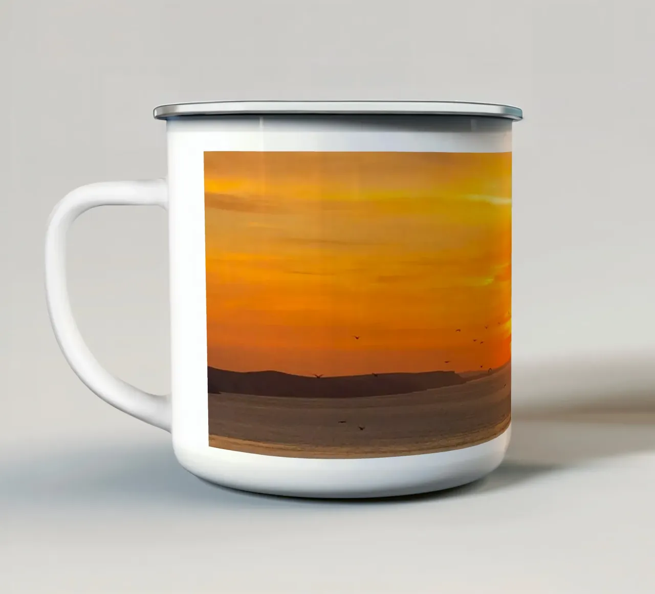Sunset Coast tazza in smalto da Stay Positive Design